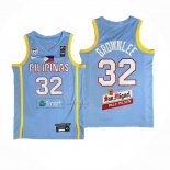 Camiseta Filipino Justin Brownlee NO 32 Juegos Olimpicos 2024 Azul