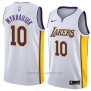 Camiseta Los Angeles Lakers Sviatoslav Mykhailiuk NO 10 Association 2018 Blanco