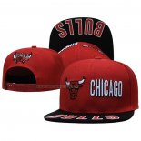 Gorra Chicago Bulls Adjustable Negro Rojo