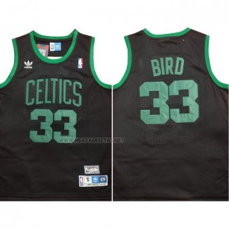 Camiseta Boston Celtics Larry Bird NO 33 Negro