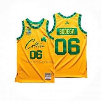 Camiseta Boston Celtics x Bodega NO 06 Amarillo