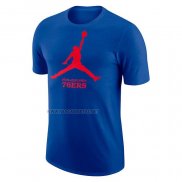 Camiseta Manga Corta Philadelphia 76ers Essential Jumpman Azul