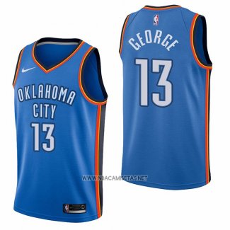 Camiseta Oklahoma City Thunder Paul George NO 13 Icon Azul