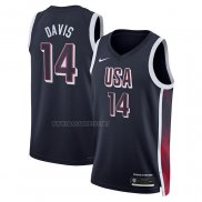 Camiseta USA 2024 Anthony Davis NO 14 Azul