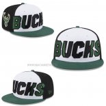 Gorra Milwaukee Bucks 9FIFTY Snapback Blanco Negro Verde