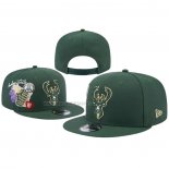 Gorra Milwaukee Bucks Adjustable Icon 9FIFTY Snapback Verde