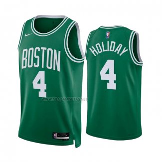 Camiseta Boston Celtics Jrue Holiday NO 4 Icon 2022-23 Verde