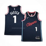 Camiseta Los Angeles Clippers James Harden NO 1 Icon 2024-25 Azul