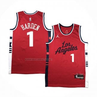 Camiseta Los Angeles Clippers James Harden NO 2 Statement 2024-25 Rojo