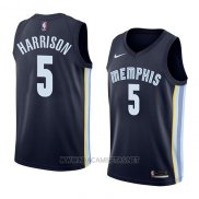 Camiseta Memphis Grizzlies Andrew Harrison NO 5 Icon 2018 Azul