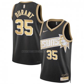 Camiseta Phoenix Suns Kevin Durant NO 35 Select Series Oro Negro