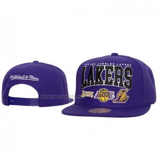 Gorra Los Angeles Lakers Champ Stack Snapback Violeta