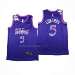 Camiseta Minnesota Timberwolves Anthony Edwards NO 5 Classic 2024 Violeta