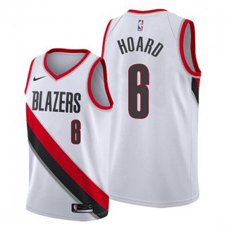 Camiseta Portland Trail Blazers Jaylen Hoard NO 6 Association Blanco