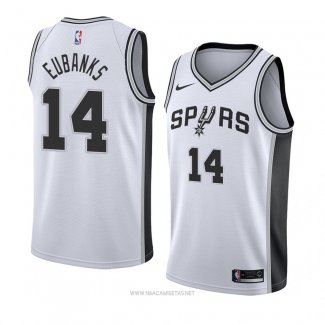 Camiseta San Antonio Spurs Drew Eubanks NO 14 Association 2018 Blanco