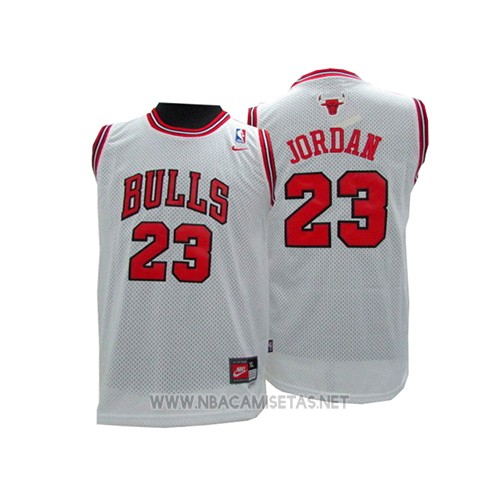 Ir a caminar muelle A merced de Camiseta Nino Chicago Bulls Michael Jordan NO 23 Blanco