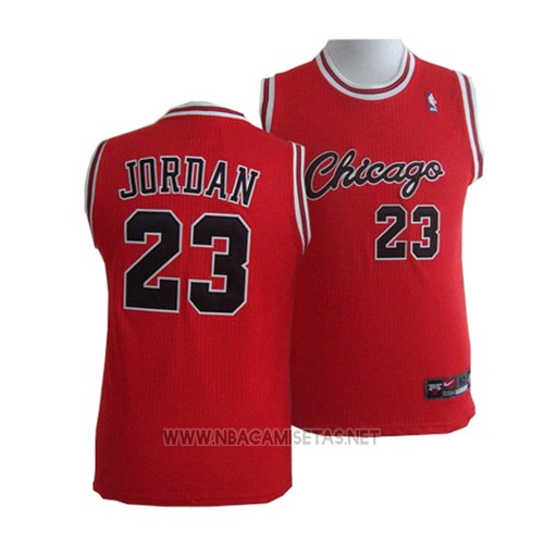 Cartas credenciales Maquinilla de afeitar en el medio de la nada Camiseta Nino Chicago Bulls Michael Jordan NO 23 Rojo2