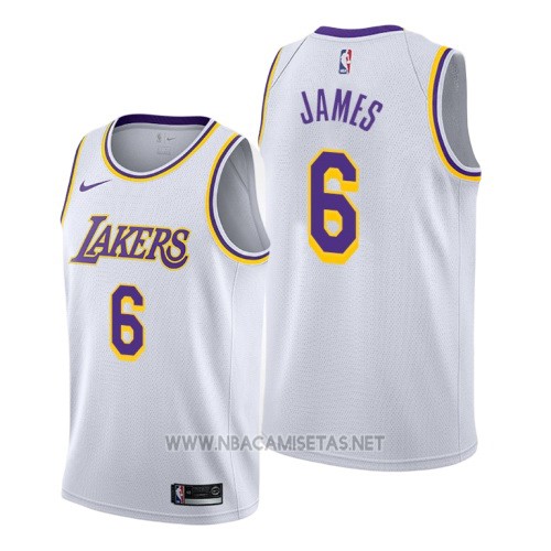 Los Angeles Lakers James NO 6 Association 2019-20