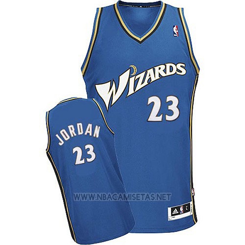Rebelión Merecer No autorizado Camiseta Washington Wizards Michael Jordan NO 23 Retro Azul