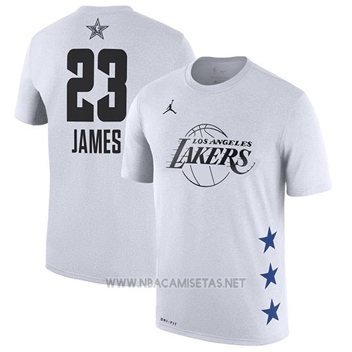 Camiseta Manga James All Star 2019 Los Angeles Lakers Blanco