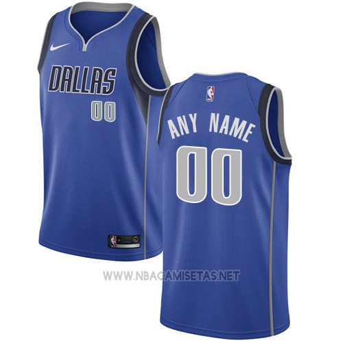 Estricto Sobriqueta celebrar Camiseta Dallas Mavericks Nike Personalizada 17-18 Azul